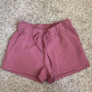 Lululemon Mauve Drawstring Shorts